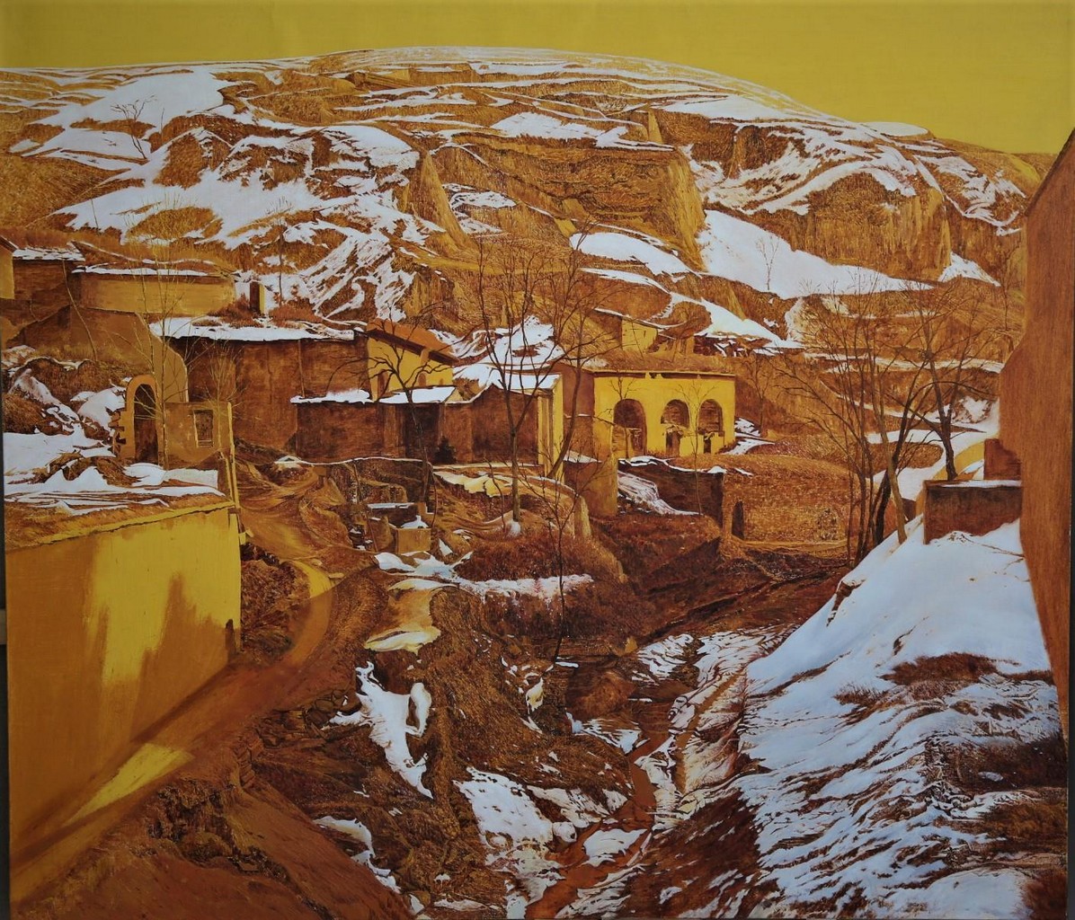-溪山融雪-风景