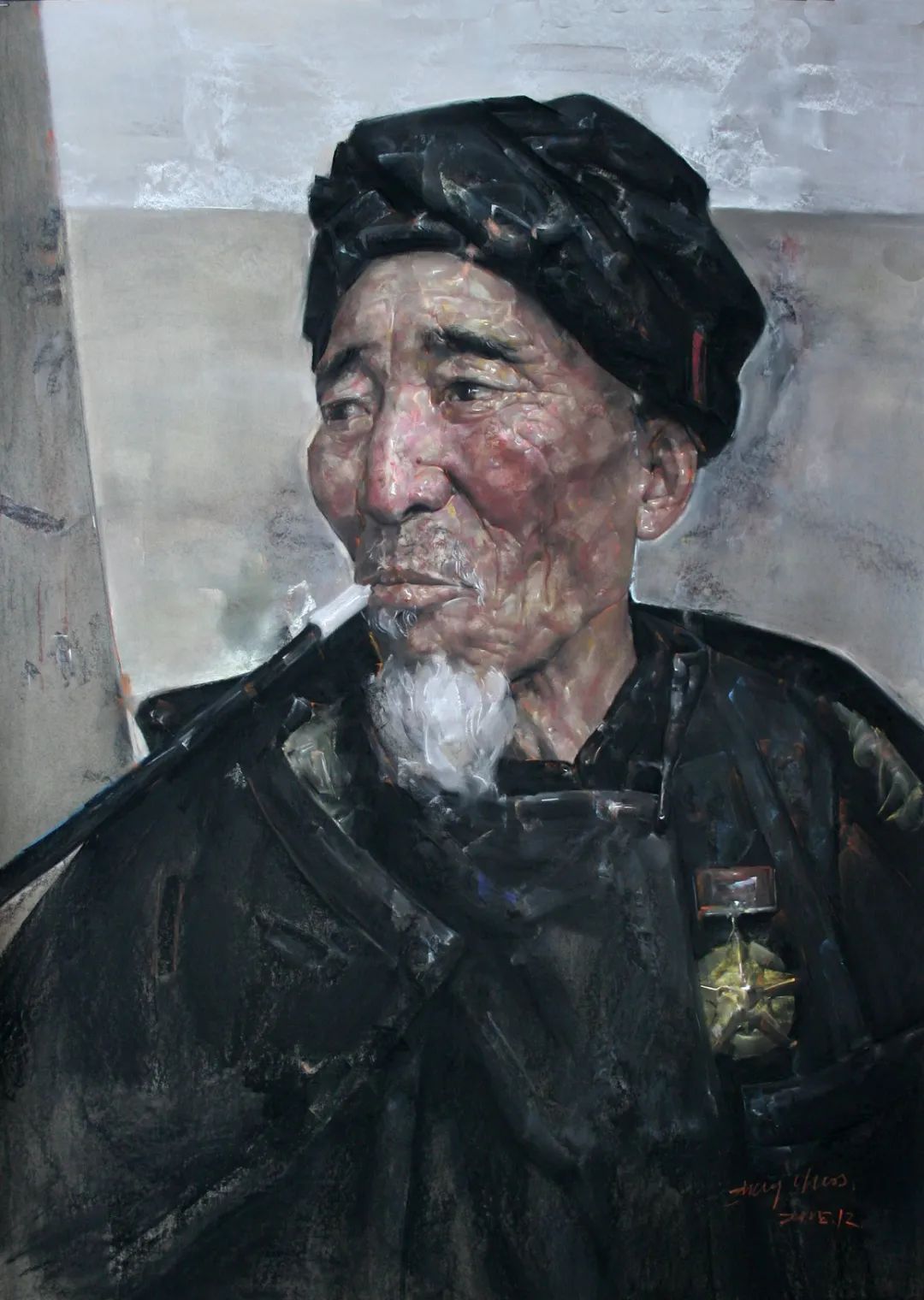 彝族老人    