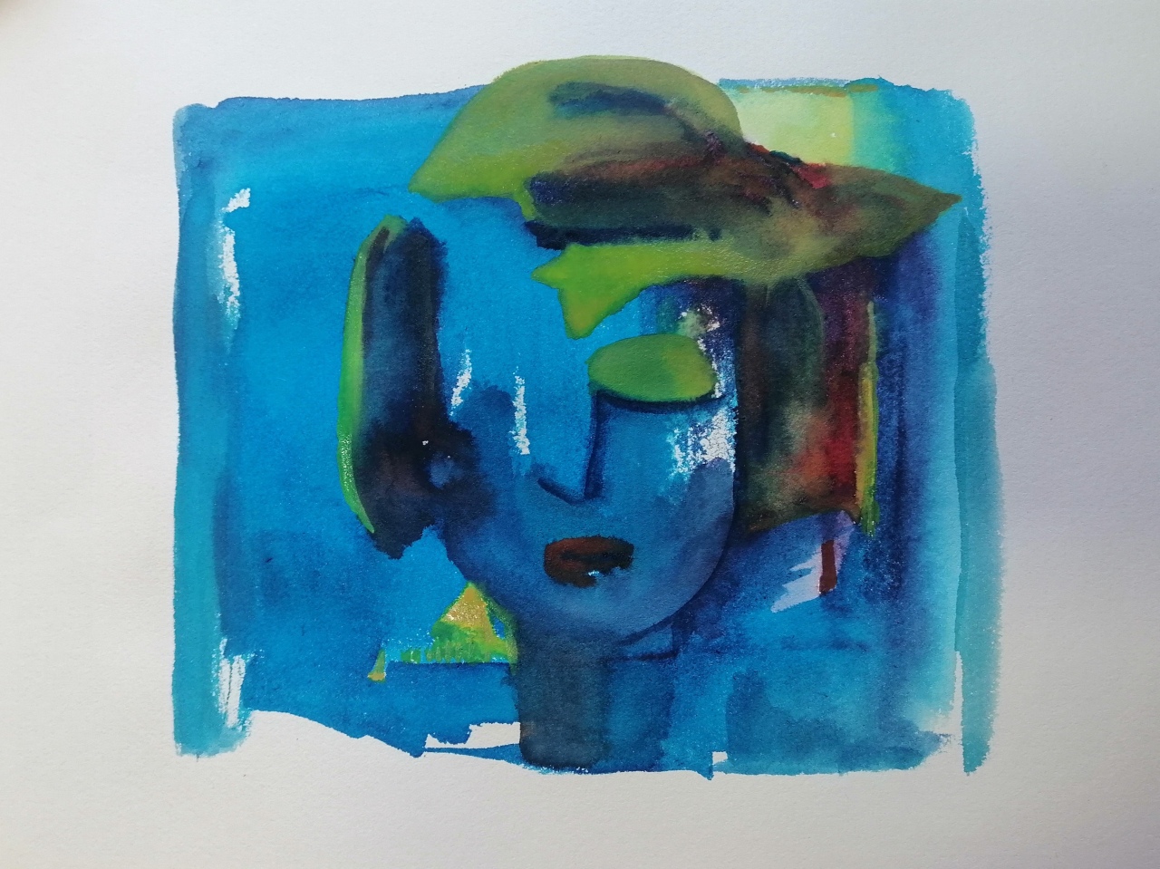 Mujer con Sombrero Verde---Second Prize