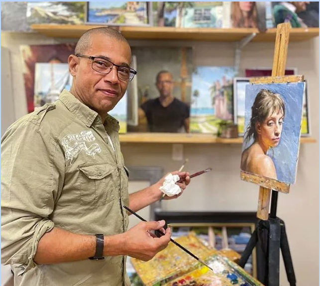 一个敏感的画家总会被那些触动灵魂的时刻所感动