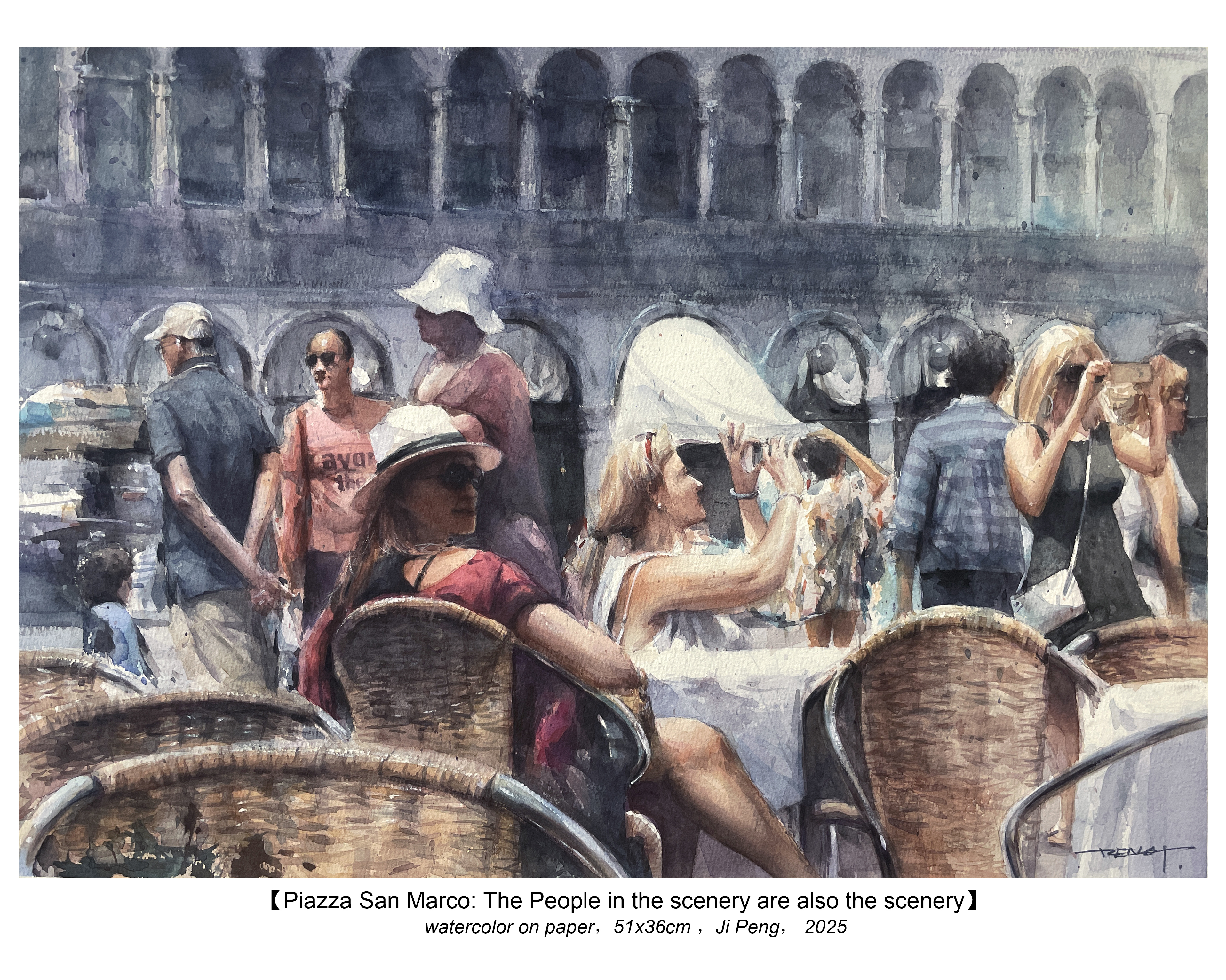  St. Mark's Square: People as Part of the Scenic Tapestry -（Second Prize）
